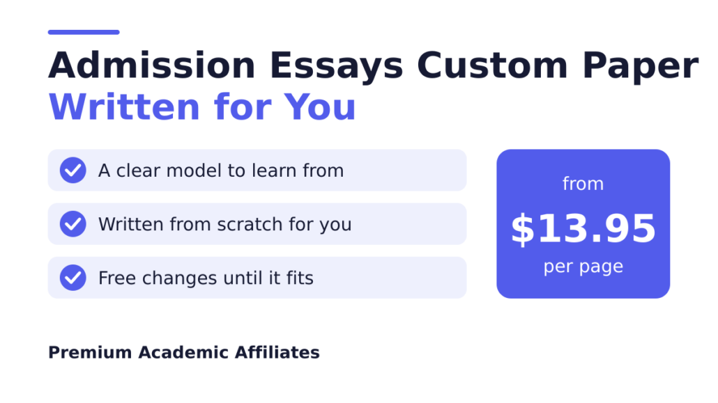 Admission essays custom paper