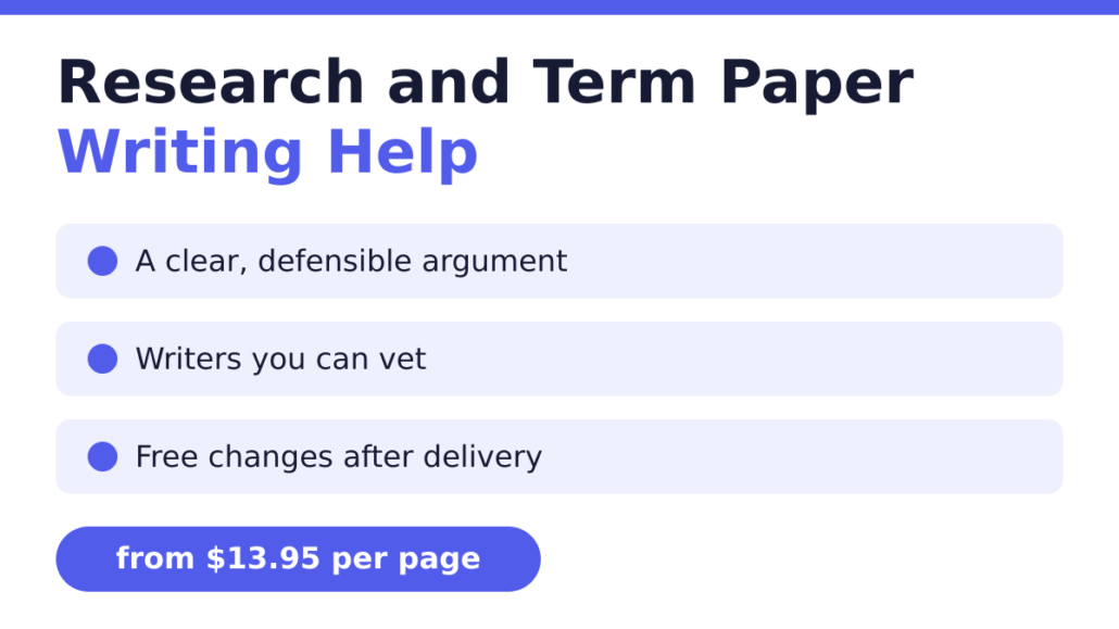 Research and term paper