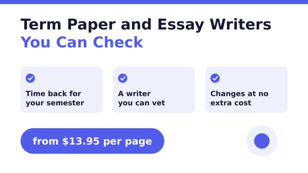 Term Paper and essay