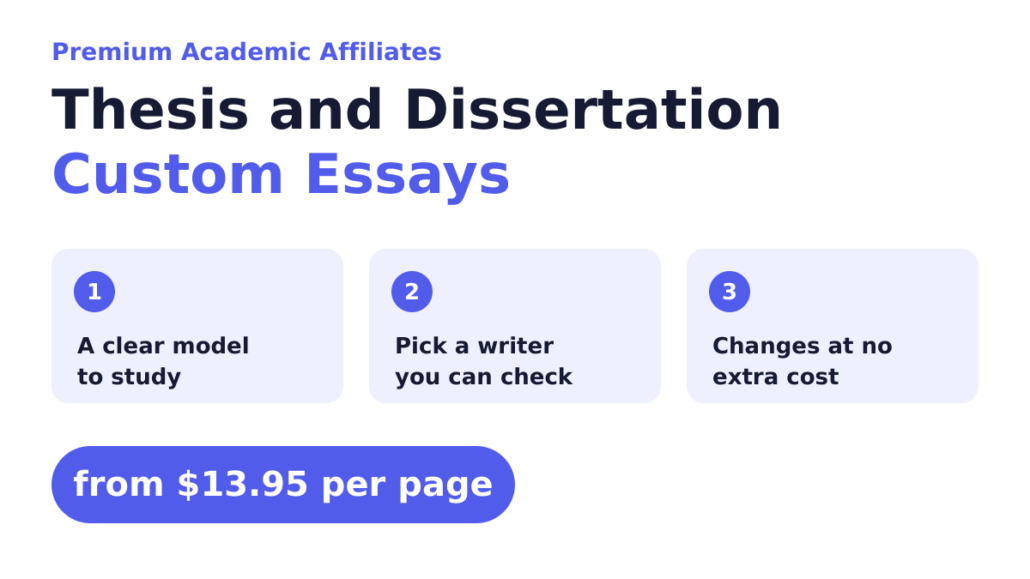 Thesis and dissertation