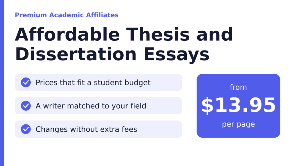 Thesis and dissertation essays