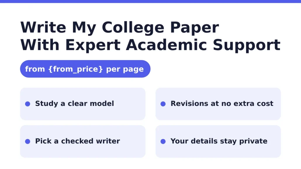 Write my college paper