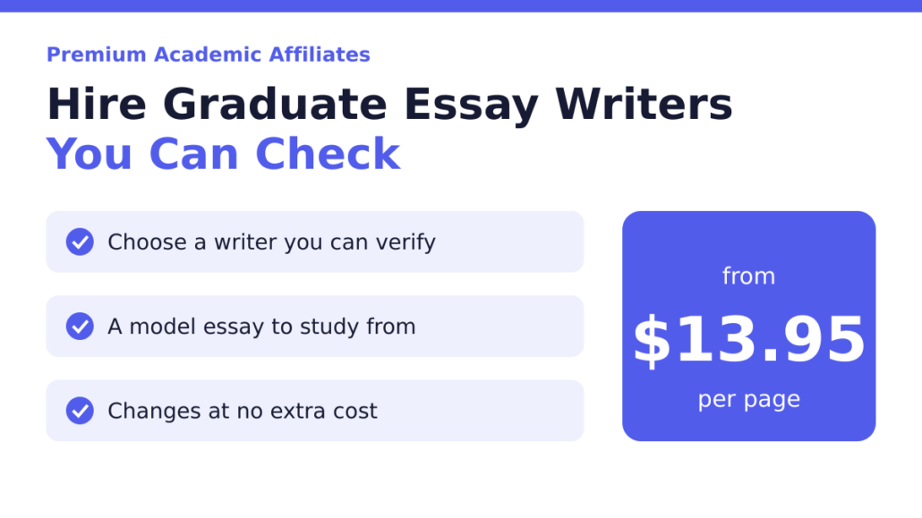 Graduate Essay writers