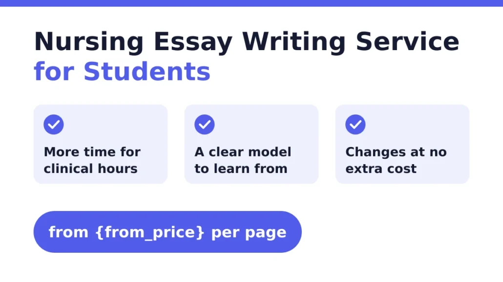Nursing Essay Writing Service