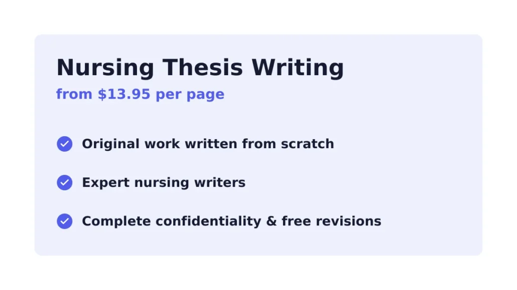Nursing Thesis Writing