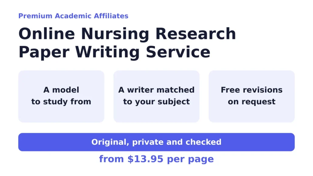 Online Nursing Research Paper Writing Service