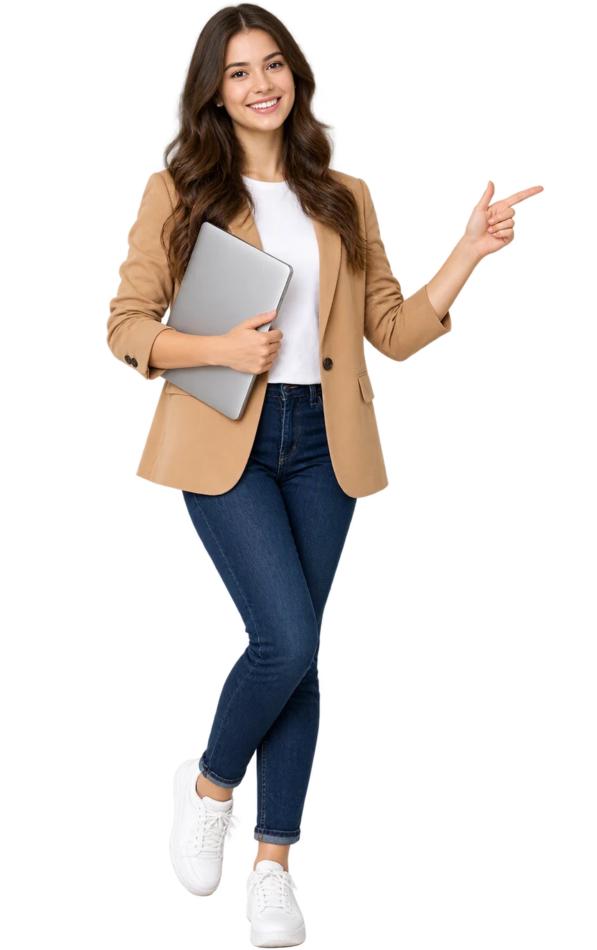 Happy graduate student recommending Premium Academic Affiliates