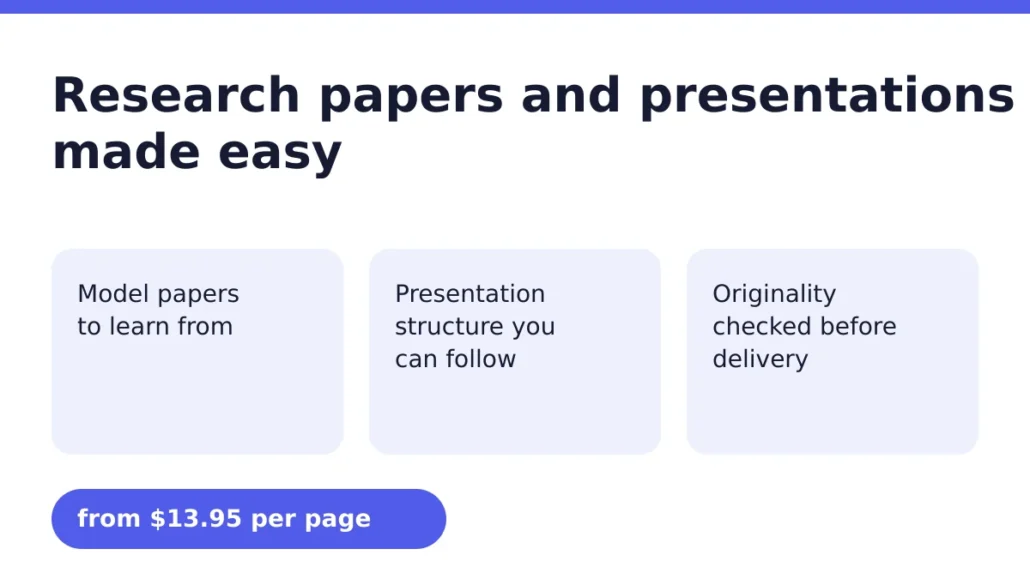 Research papers and presentations