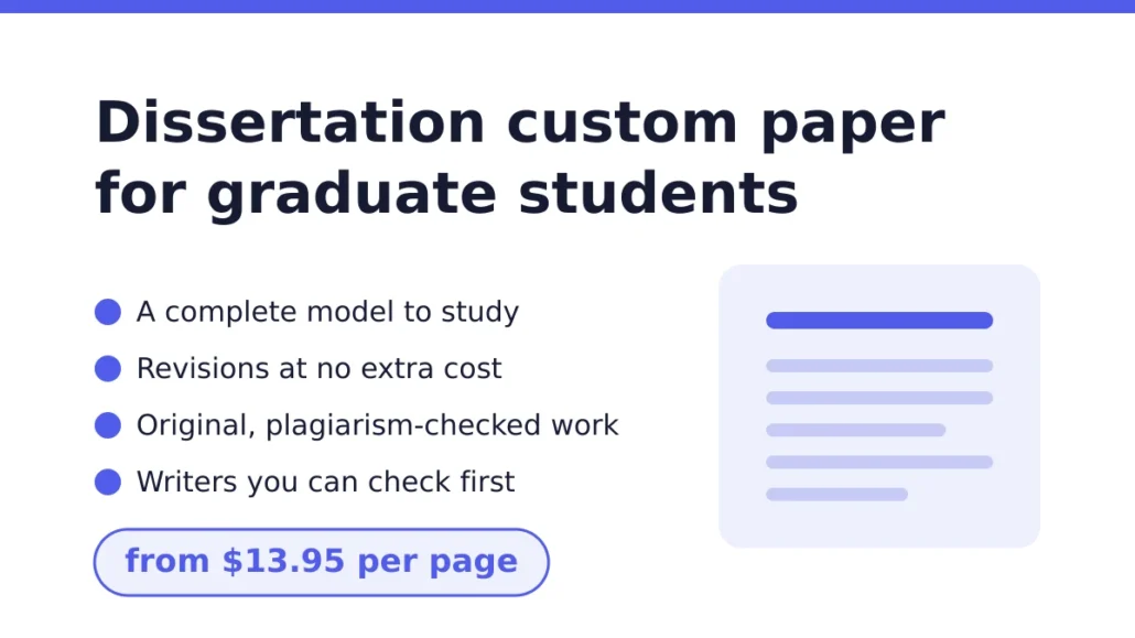 Dissertation custom paper