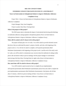 Nurse Led Intervention in Schizophrenia Patients to Improve Medication Adherence Compliance Essay – page 2