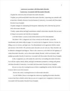 Controversy Associated with Dissociative Disorder Essay Example – page 2