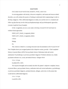 Anxiety SoapNote Essay – page 2