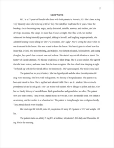 SOAP NOTE – page 2