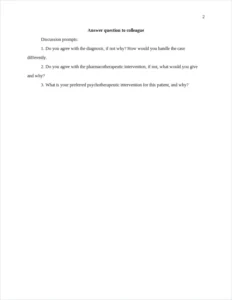 Answer question to colleague – page 2