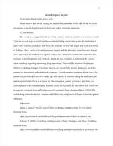 second response to post – page 2