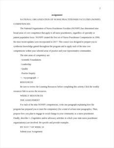NONPF Competencies – page 2