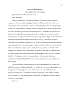 Anxiety Discussion Post – page 2