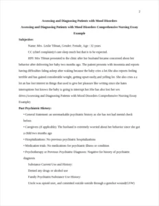 Assessing and Diagnosing Patients with Mood Disorders Comprehensive Nursing Essay Example – page 2