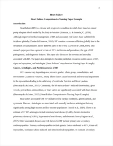 Heart Failure Comprehensive Nursing Paper Example – page 2