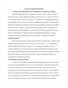 Nursing Leadership Health Policy Comprehensive Nursing Essay Example – page 2