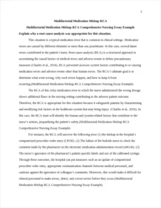 Multifactorial Medication Mishap RCA Comprehensive Nursing Essay Example – page 2