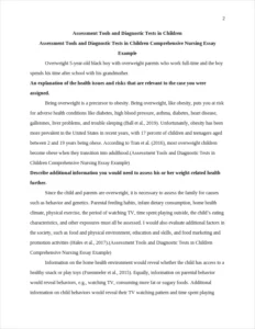 Assessment Tools and Diagnostic Tests in Children Comprehensive Nursing Essay Example – page 2