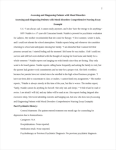 Assessing and Diagnosing Patients with Mood Disorders Comprehensive Nursing Essay Example – page 2