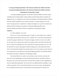 Assessing and Diagnosing Patients with Substance-Related and Addictive Disorders Comprehensive Nursing Paper Sample – page 2