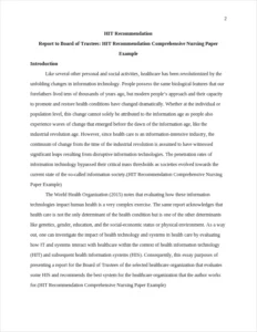 HIT Recommendation Comprehensive Nursing Paper Example – page 2