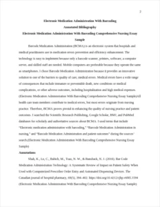 Electronic Medication Administration With Barcoding Comprehensive Nursing Essay Sample – page 2