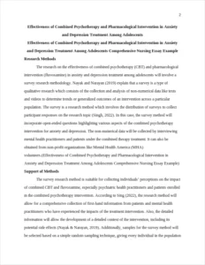 Effectiveness of Combined Psychotherapy and Pharmacological Intervention in Anxiety and Depression Treatment Among Adolescents Comprehensive Nursing Essay Example – page 2