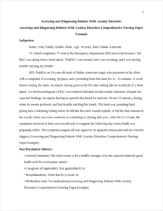 Assessing and Diagnosing Patients With Anxiety Disorders Comprehensive Nursing Paper Example – page 2