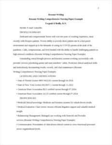 Resume Writing-Comprehensive Nursing Paper Example – page 2